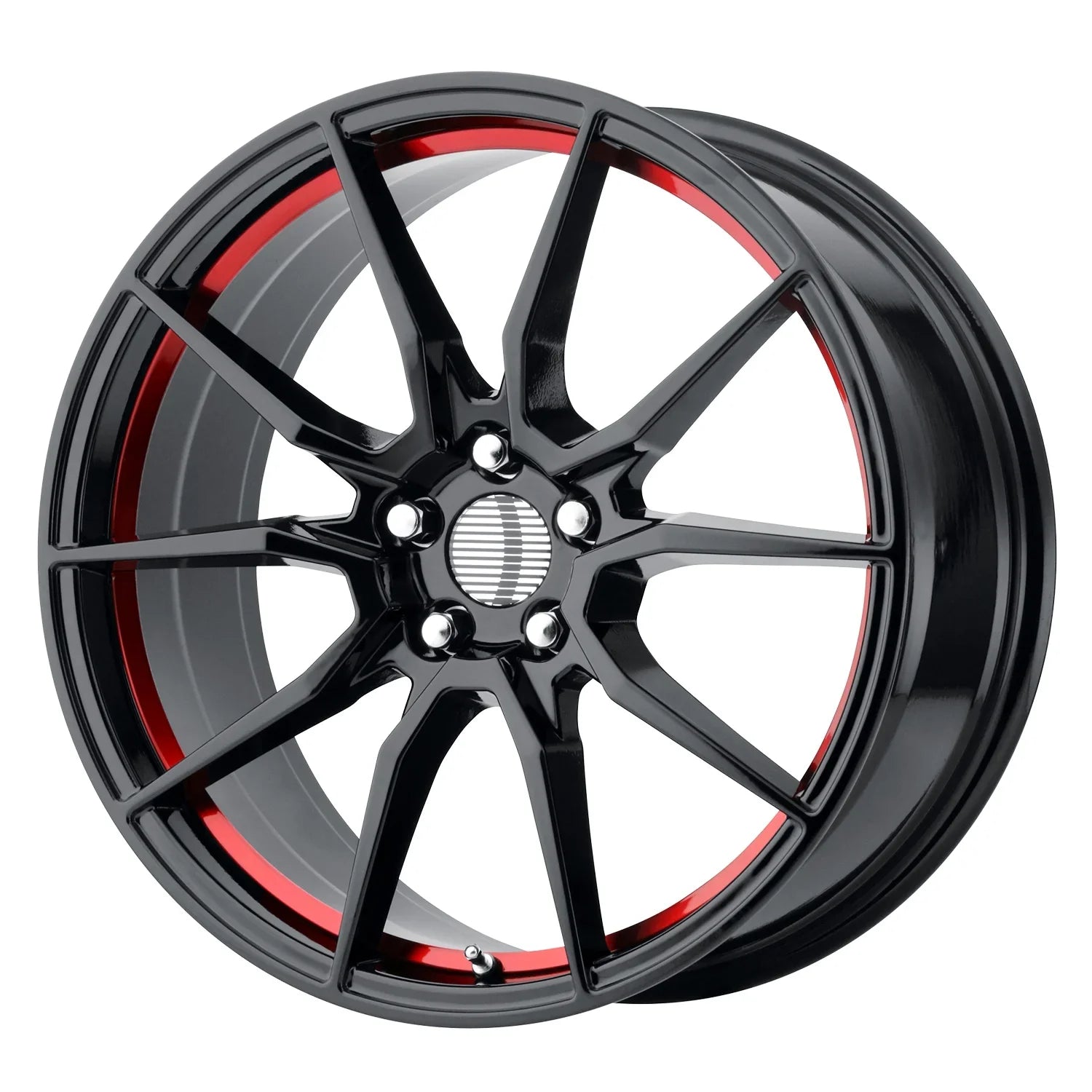 OE Creations 20X10 5X114.30 Pr193 Gloss Black Red Apparatusd (40 mm) Wheel Rim