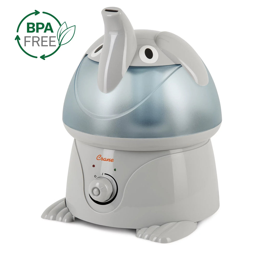 Crane Adorable Ultrasonic Cool Mist Humidifier; Elephant; 1 Gallon; EE-3186-1PK