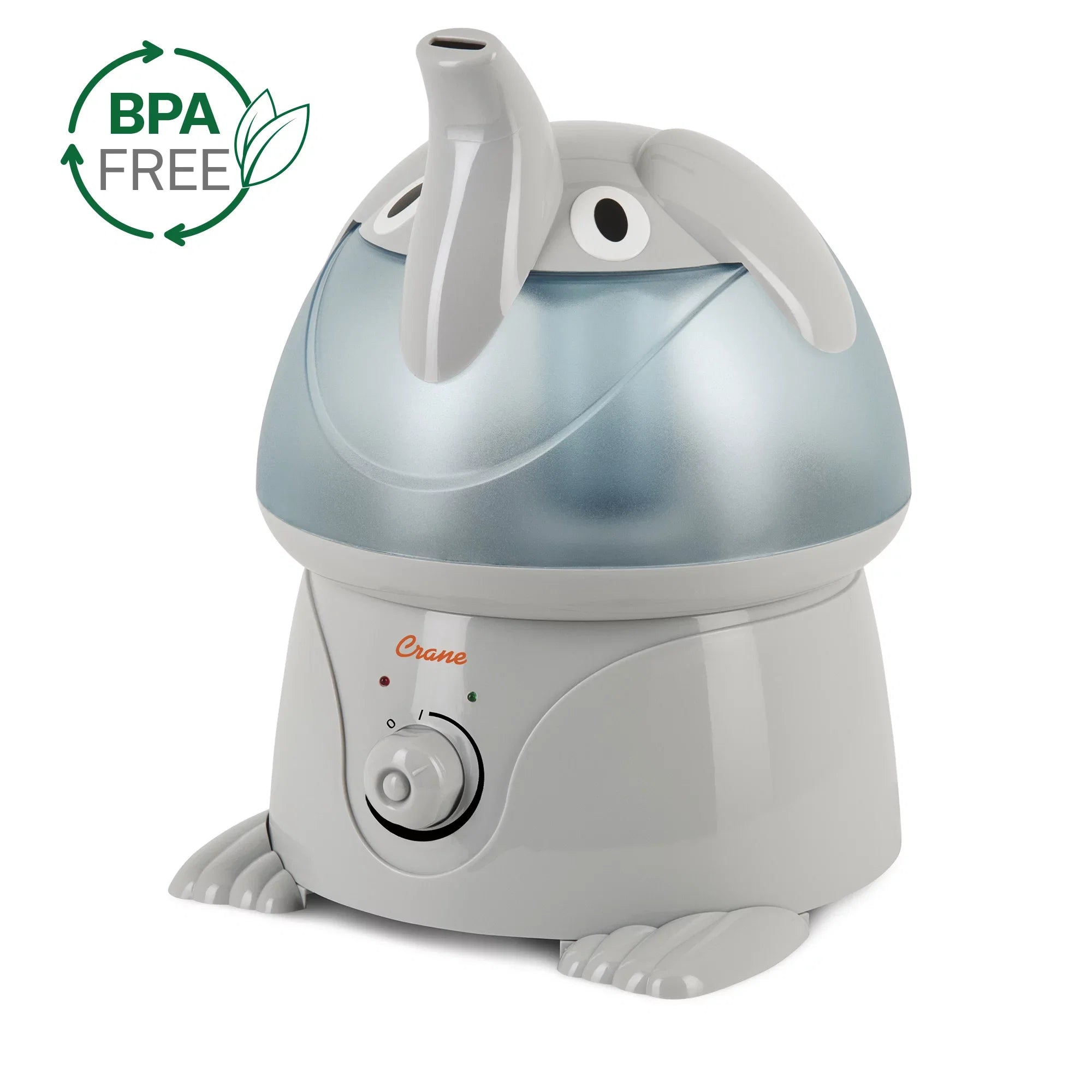 Crane Adorable Ultrasonic Cool Mist Humidifier; Elephant; 1 Gallon; EE-3186-1PK