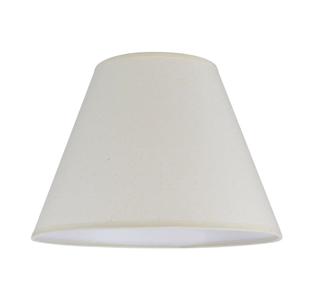 Aspen Creative 32030 Transitional Hardback Empire Shape Spider Construction Lamp Shade in Ivory; 12" wide (6" x 12" x 9")