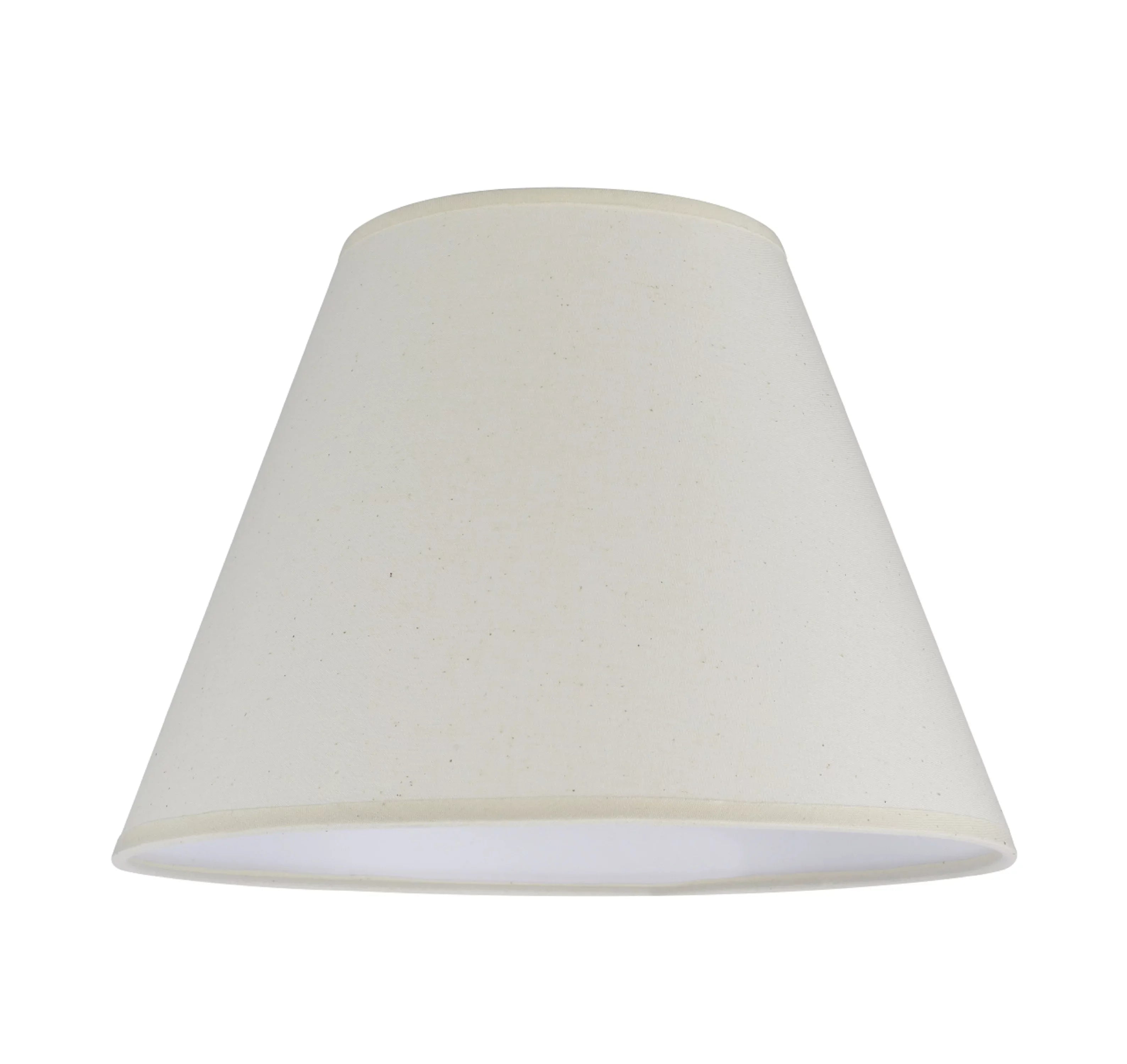 Aspen Creative 32030 Transitional Hardback Empire Shape Spider Construction Lamp Shade in Ivory; 12" wide (6" x 12" x 9")
