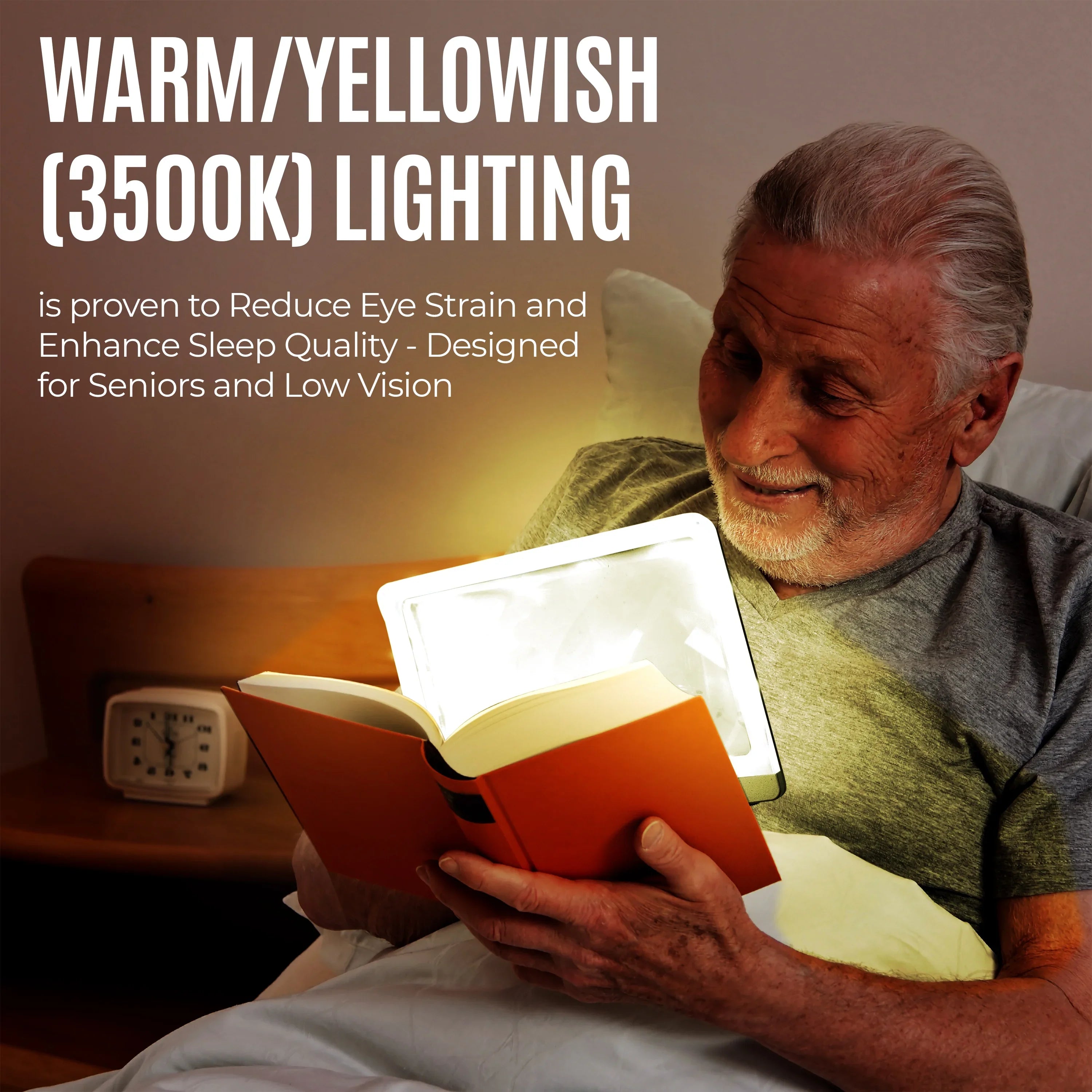 MagniPros 5X Large LED Page Magnifier for Reading & Anti-Glare Lens to Reduce Eye Strain-Perfect for Small Print; Aging Eyes; Low Vision & Seniors