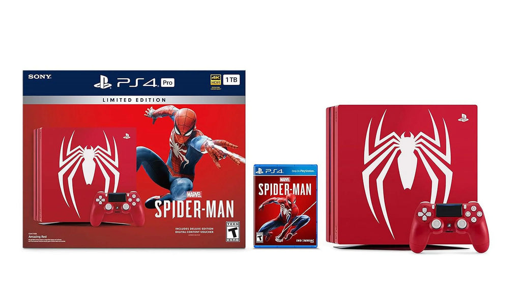 Restored PlayStation 4 Pro 1TB Limited Edition Console - Marvels Spider-Man Bundle [Discontinued] () (Refurbished)
