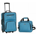Rockland 2 PC TURQUOISE LUGGAGE SET - TURQUOISE