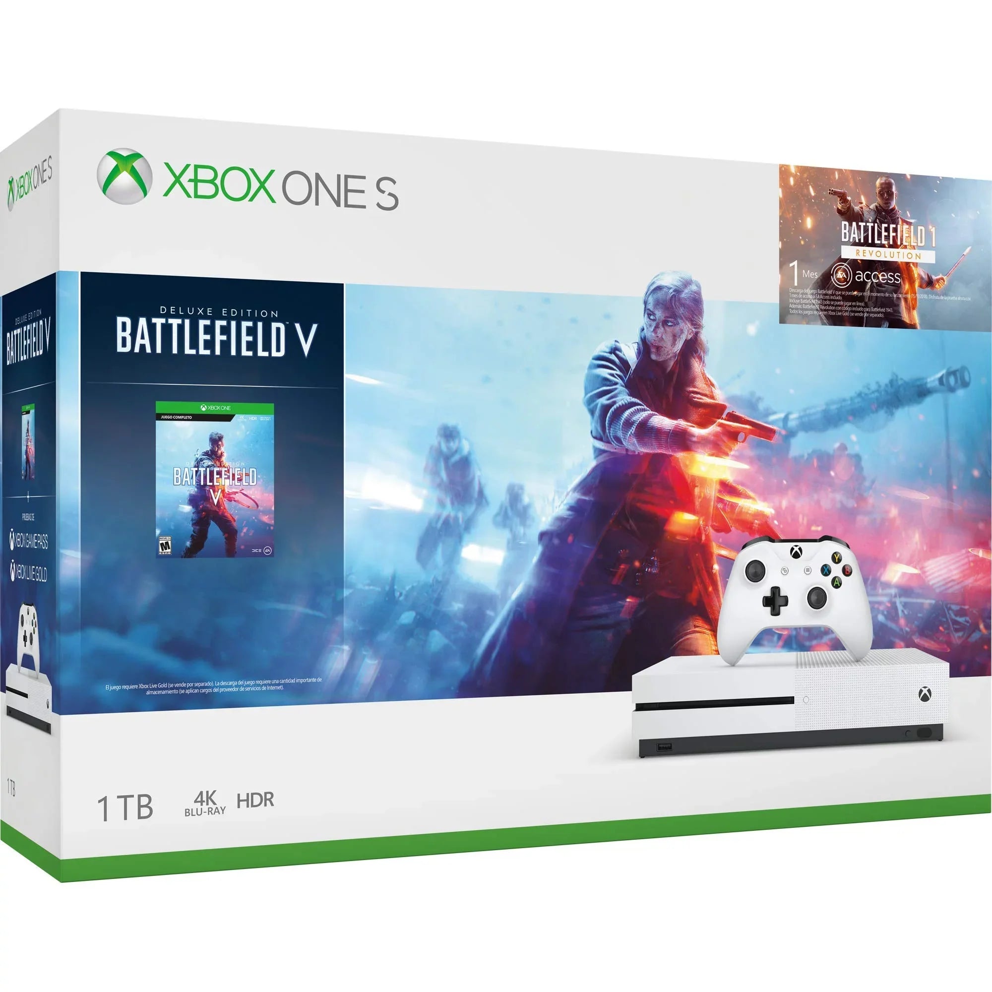 Xbox One S 1Tb Console - Battlefield V Bundle (Used/Pre-Owned)