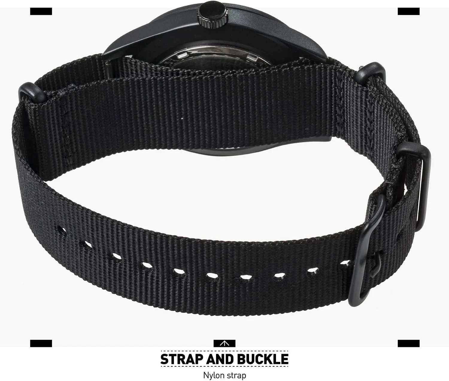 Men's Wrist Watch; Field Military Watches for Men Analog; Black Tactical Outdoor Sport Work Wristwatch; Fluidproof Date Day 12/24 Hour with Army Nylon Band
