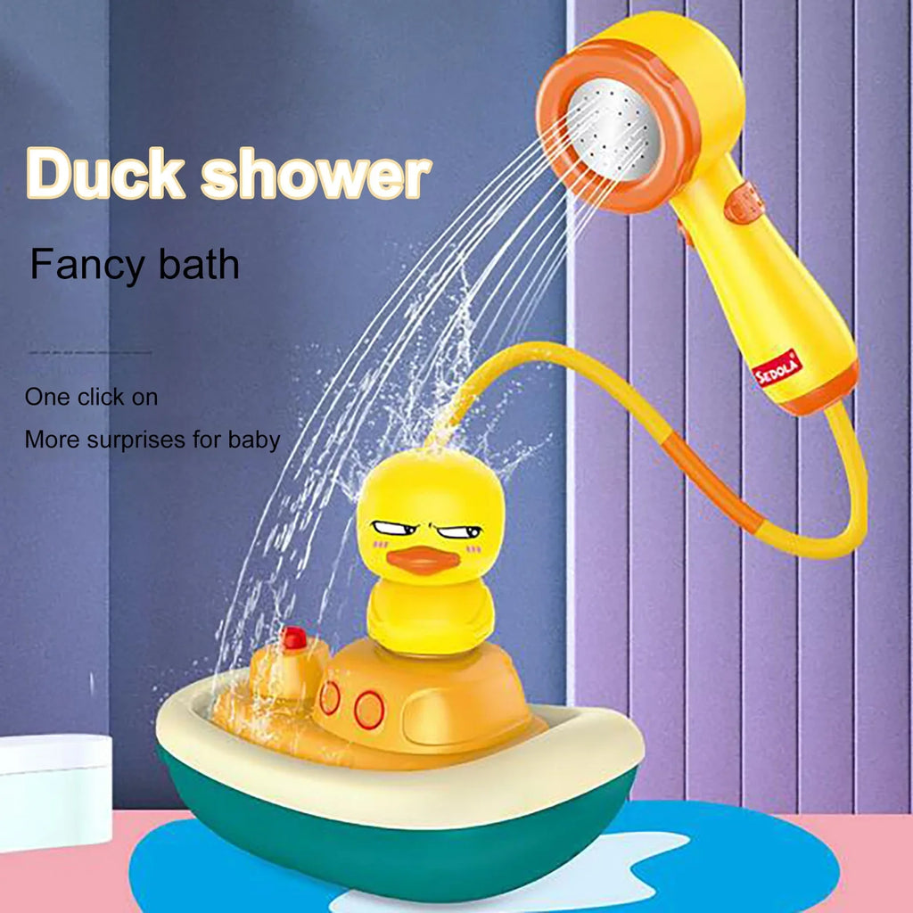 YHAIOGS Baby Shower TOys; Current-activated Apply TOys; 3 Kinds of Revolving Ship Ducks