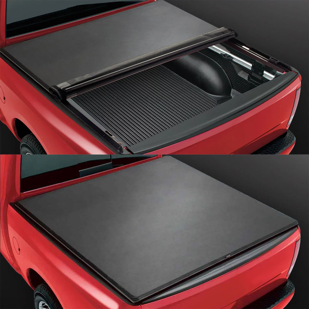 DNA Motoring TTC-RU-090 For 2019 to 2021 Ford Ranger 5Ft Truck Short Bed Matte Black Vinyl Soft Top Roll-up Tonneau Cover 20