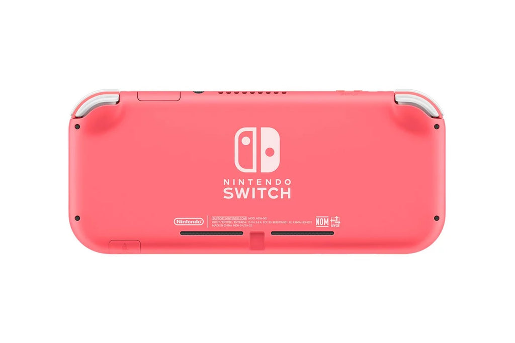 Nintendo Switch Lite (Coral) Bundle with 6Ave Cleaning Cloth and Pokemon Shield