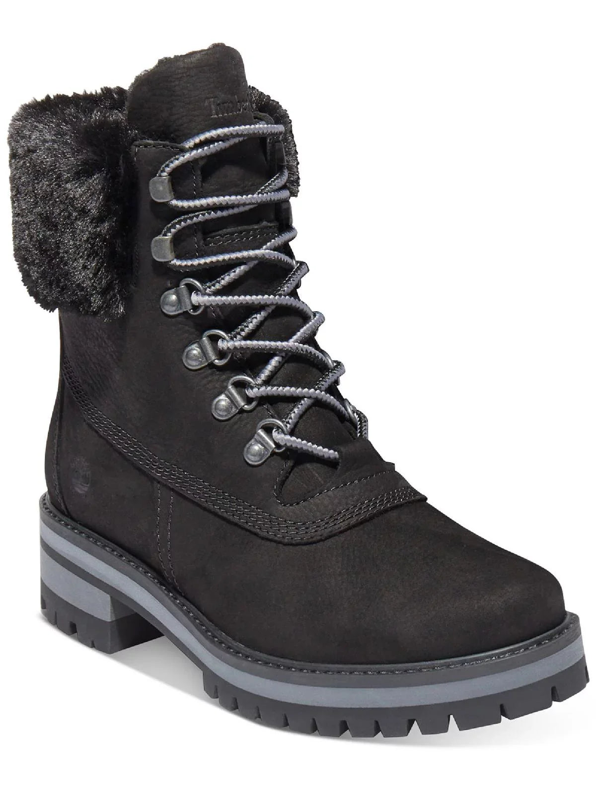 Timberland Womens Courmayeur Valley Leather Lugged Sole Winter & Snow Boots