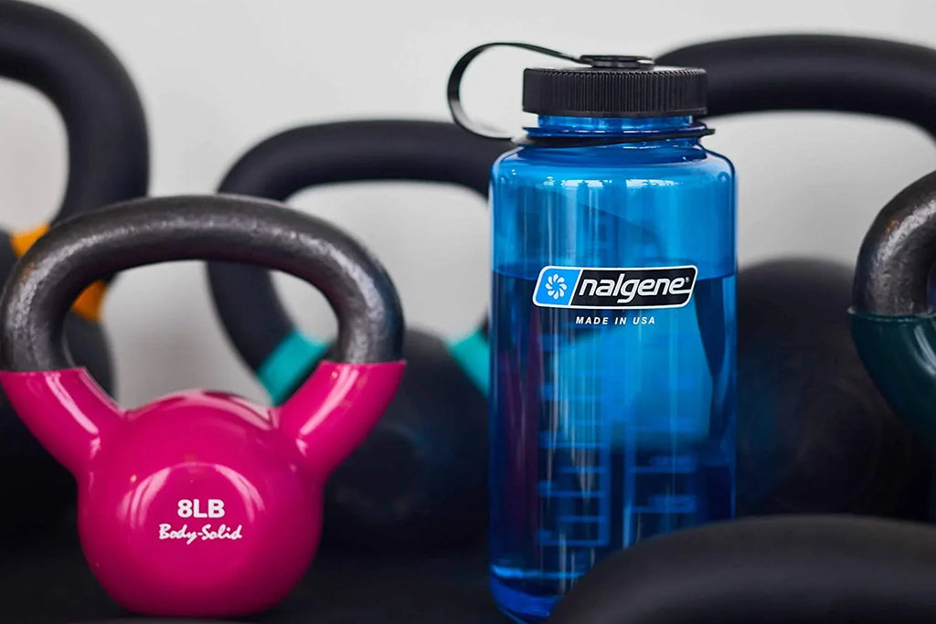Nalgene Sustain Tritan BPA-Free Bottle Made with Material Derived from 50% Plastic Waste; 32 OZ; Wide Mouth