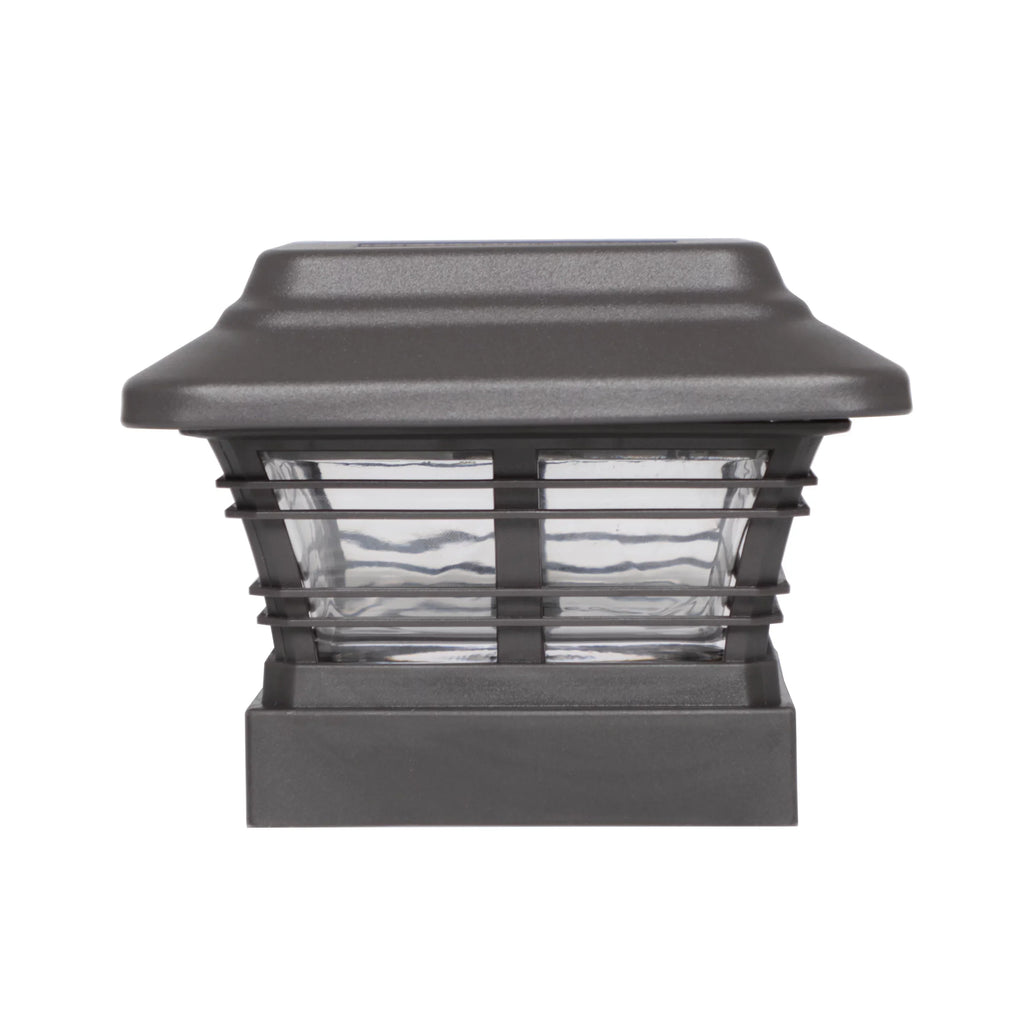 Better Homes & Gardens Solar Powered 4'' x 4'' Post Light; LED Light (4-Pack)