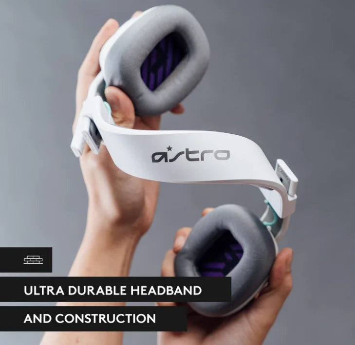 Restored Logitech Astro A10 Gen 2 Wired Headset for PlayStation/PC (White)( Like New) (Refurbished)