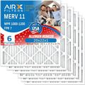 20x22x1 Air Filter MERV 11 Comparable to MPR 1000; MPR 1200 & FPR 7 Electrostatic Pleated Air Conditioner Filter 6 Pack HVAC Premium USA Made 20x22x1 Furnace Filters by AIRX FILTERS WICKED CLEAN AIR.