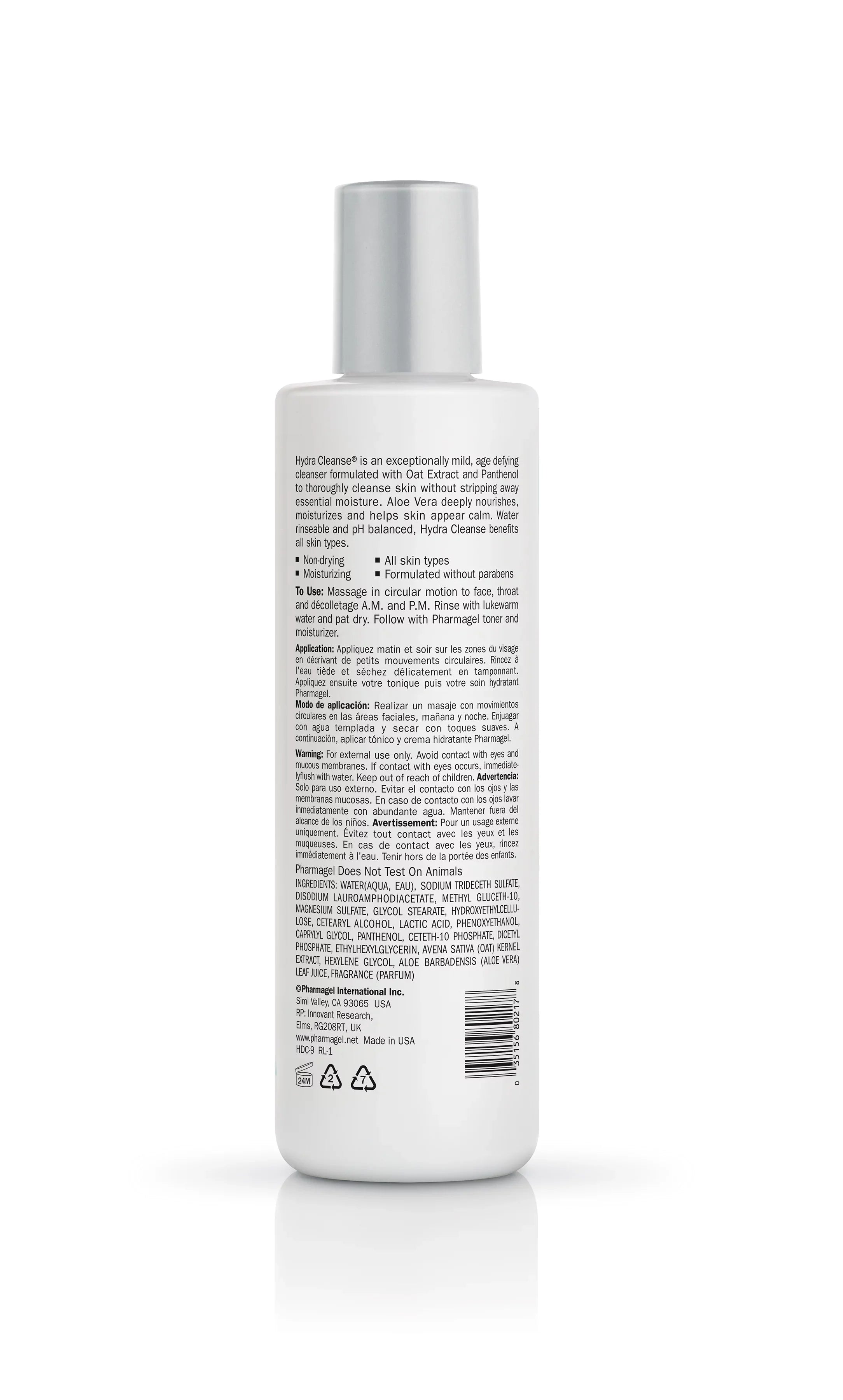 Pharmagel Hydra Cleanse Facial Cleanser ; 8.5 oz Cleanser