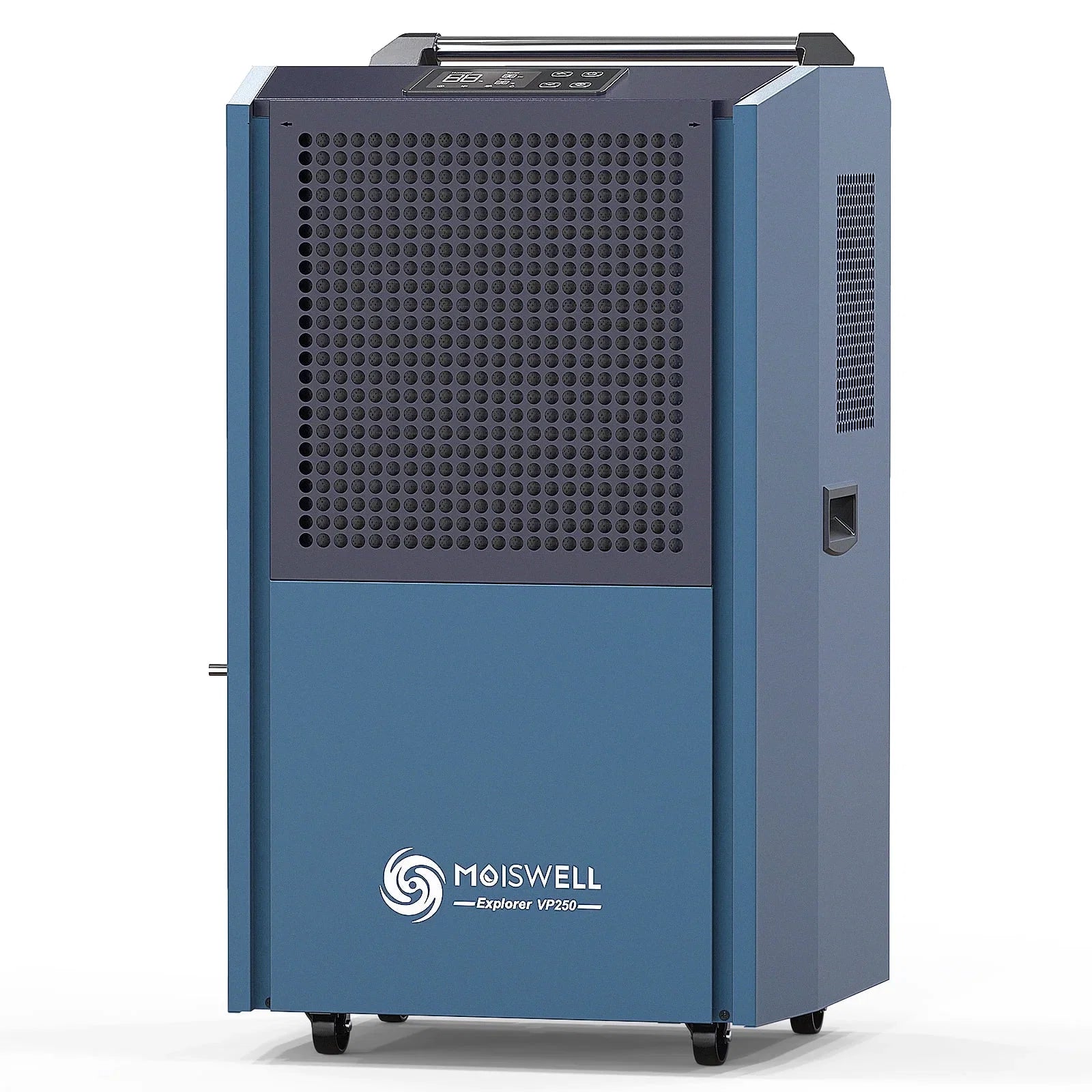 Moiswell 250 Pints Commercial Dehumidifier with Pump for Basements; Industrial dehumidifiers for large spaces Damage Restoration Warehouse