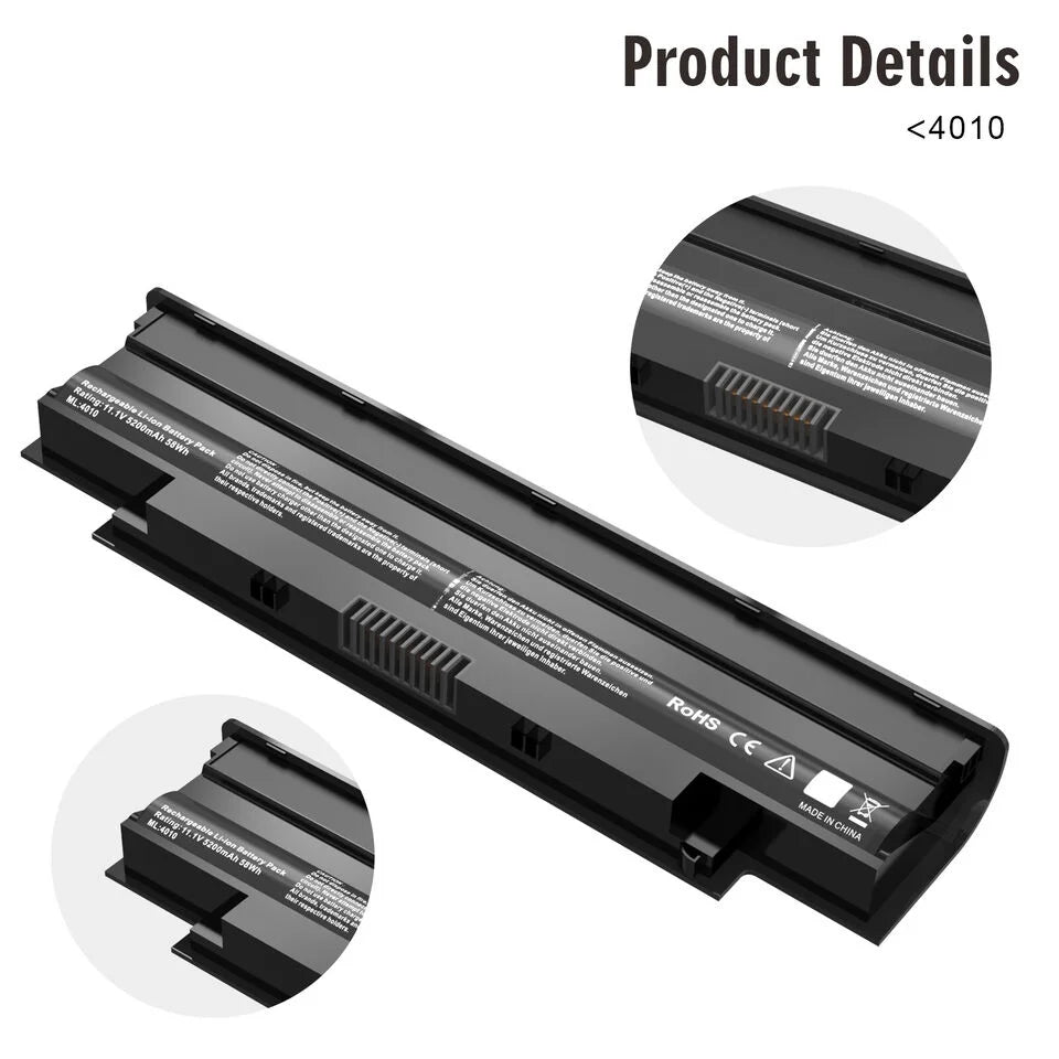 J1KND Battery Compatible For Dell Inspiron N5010 N5030 N5040 N5050 N7010 N7110