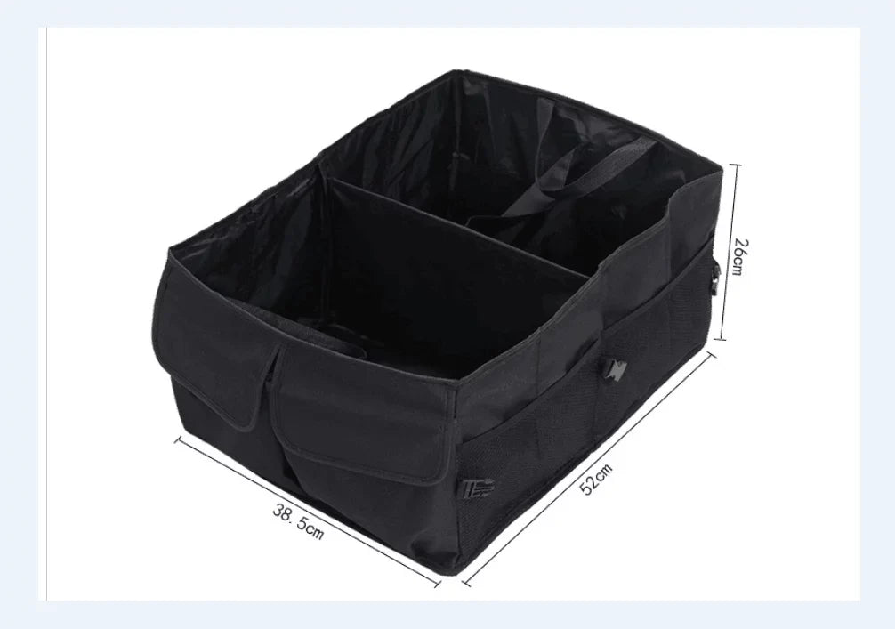 Nokiwiqis Trunk Cargo Organizer Folding Caddy Storage Collapse Bag Bin for Car Truck SUV