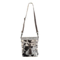 KB OHLAY MESSENGER Upcycled Wool Upcycled Canvas Hair-on Genuine Leather women bag western handbag purse