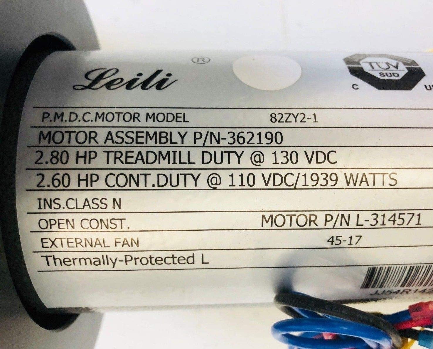 Icon Health & Fitness; Inc. DC Drive Motor 82ZY2-1 L-314571 362190 356334 405622 Works with NordicTrack Proform Treadmill