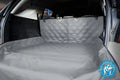 Bulldogology SUV Cargo Liner for Dogs - Heavy Duty Pet Trunk Cargo Cover - Dog Car Seat Cover Fluidproof Nonslip - Dog Hair; Muddy Paws; Scratches Cover Protector for Cars Vans SUVs (X-Large; Grey)