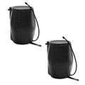 FCMP Outdoor 50-Gallon BPA Free Home Rain Barrel; Black (2 Pack)