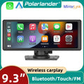 Polarlander 9.3" Wireless Carplay & Android Auto Portable Car Stereo; Front Dash Cam; Backup Camera; Bluetooth Hands-Free Calling; HD IPS Touchscreen;Supports Most Cars