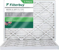 Filterbuy 16x21.5x1 MERV 8 Pleated HVAC AC Furnace Air Filters (3-Pack)