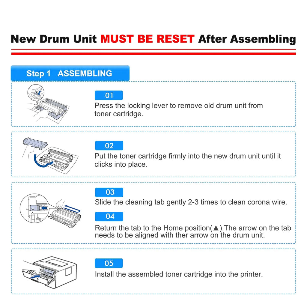 TN-760 Toner Cartridge and DR-730 Drum Unit Set Compatible for Brother DCP-L2550DW HL-L2350DW MFC-L2710DW MFC-L2690DW Printer (3x TN760 Toner; 1x DR730 Drum Unit )