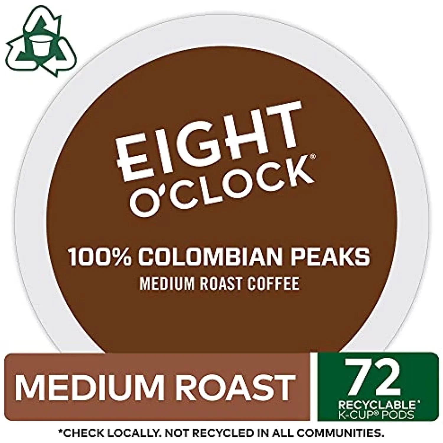 Eight Oclock Coffee Colombian Peaks Keurig Single-Serve K-Cup Pods; Medium Roast Coffee; 72 Count