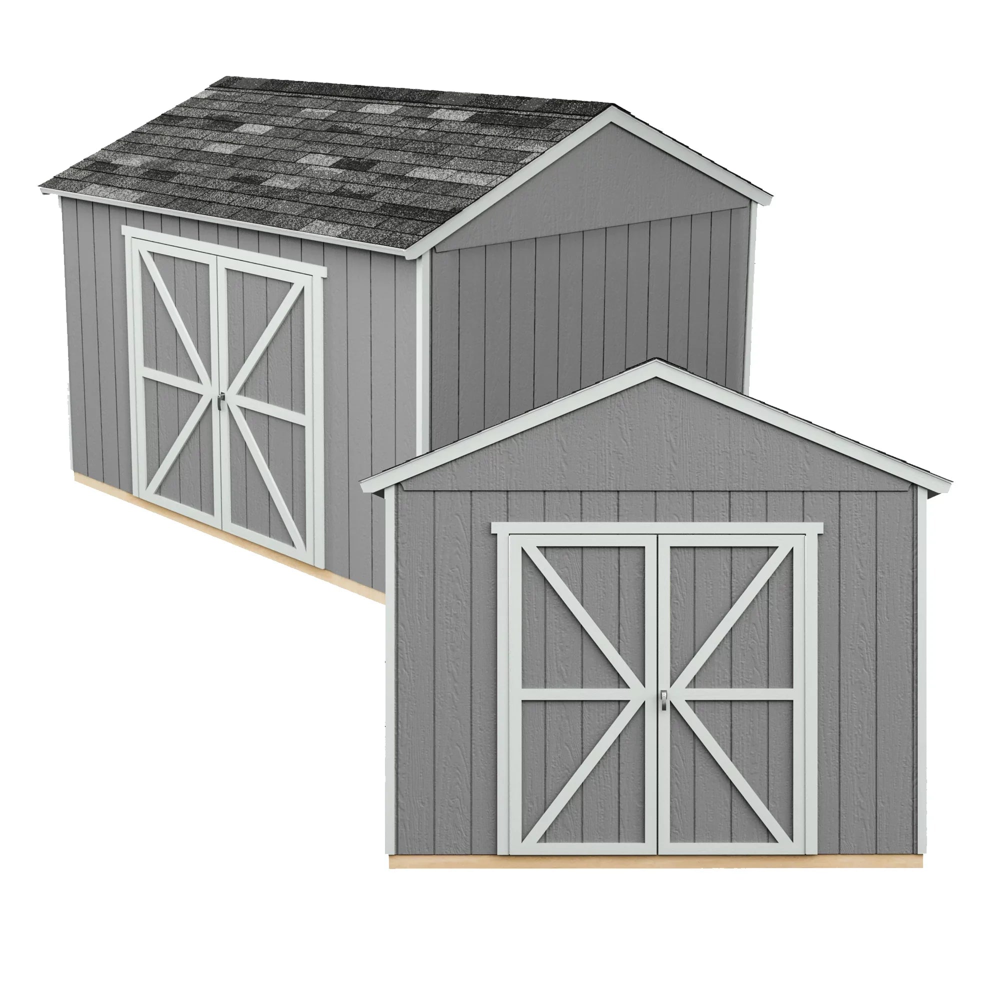 Handy Home Products Astoria 12 ft. x 24 ft. Wood Storage Shed