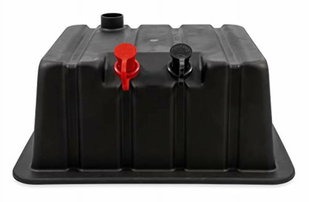 Camco Vented Camper/RV Double Side-by-Side Battery Box | Stores (2) Group 24 Batteries | Compatible with 3/8-millimeter Ring Terminals on Battery Cables (55370)