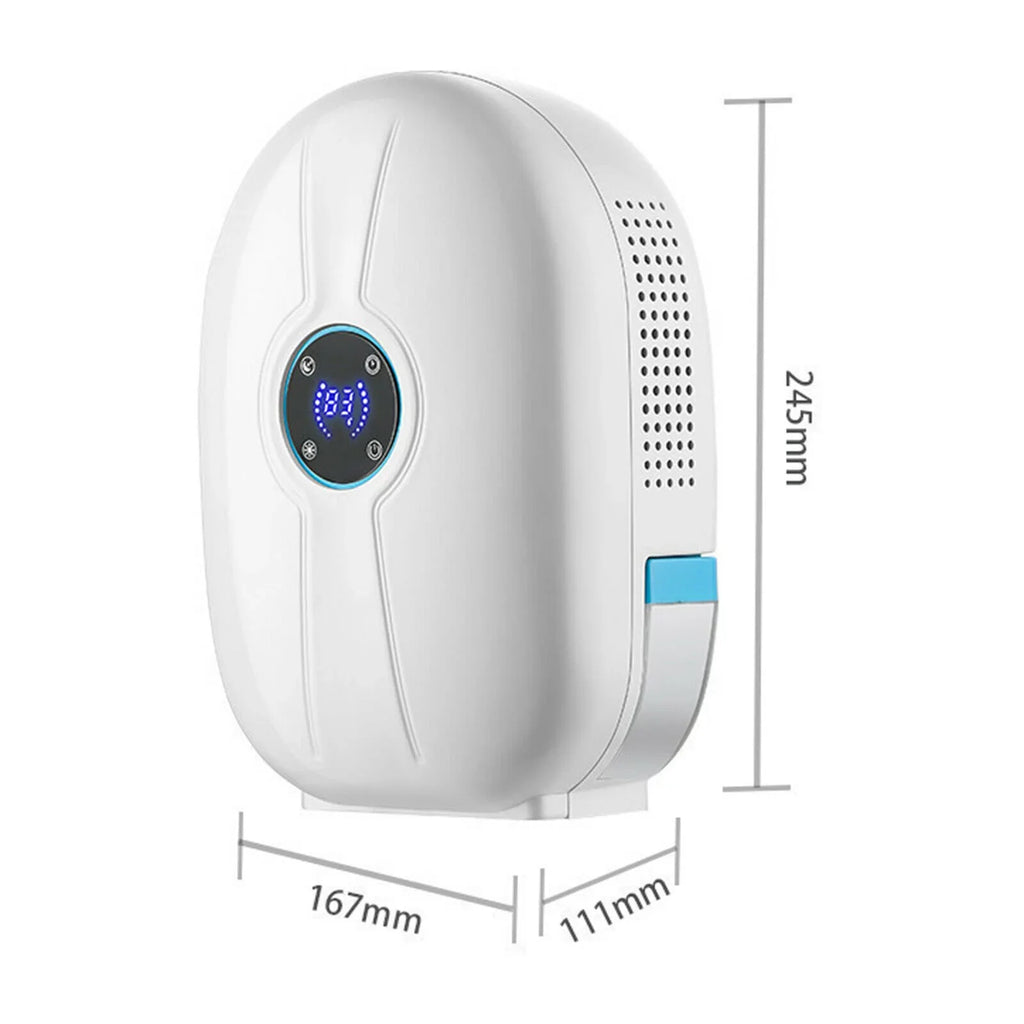 500ml Mini Dehumidifier Digital Home Bedroom Air Dryer Device Remote 22W