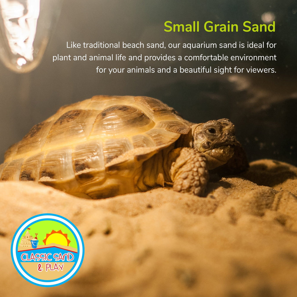 CLASSIC SAND & PLAY Natural Aquarium Sand for Freshwater and Saltwater Tanks; 40 lb. Orange