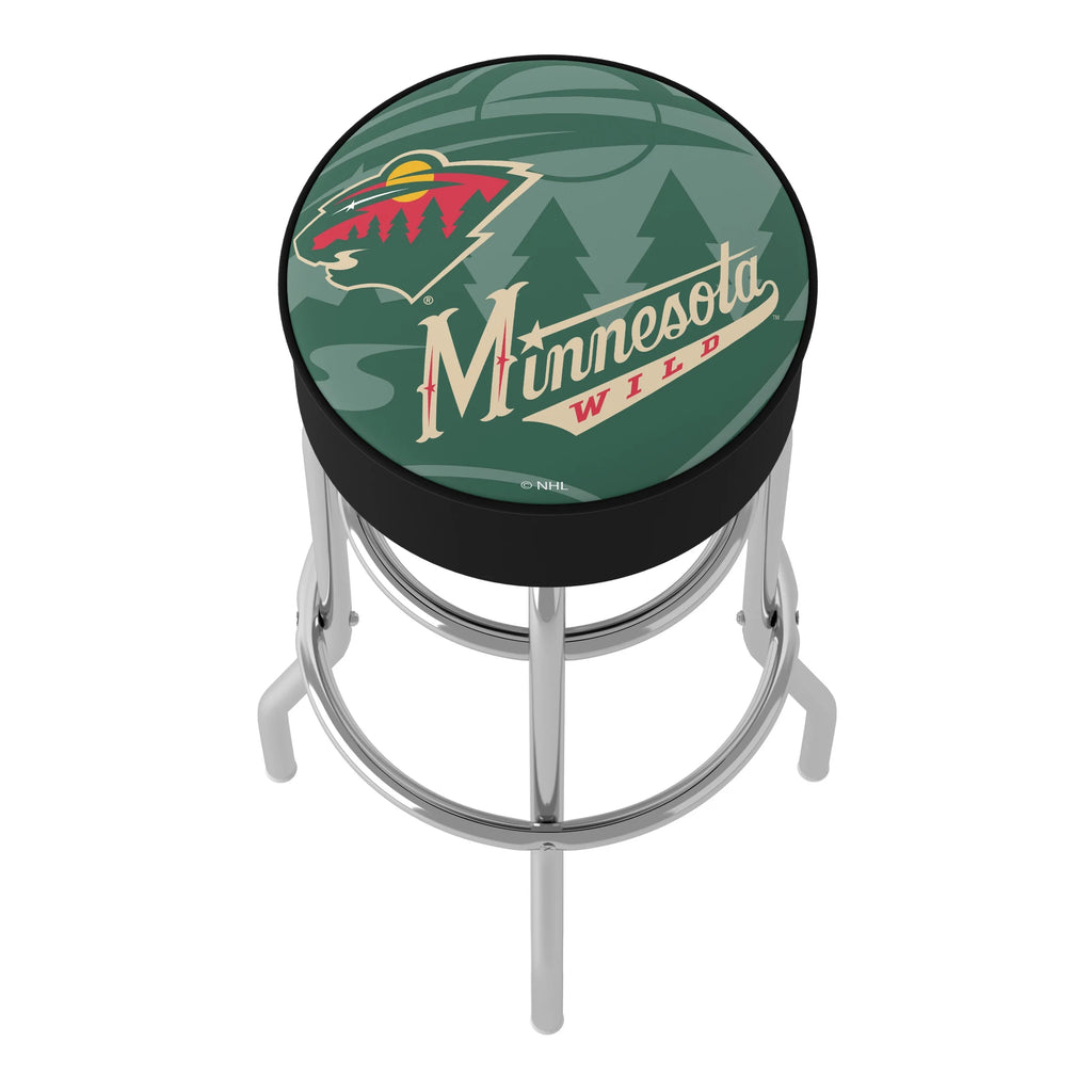 Trademark Gameroom Minnesota Wild Fluidmark Bar Stool with Padded Seat