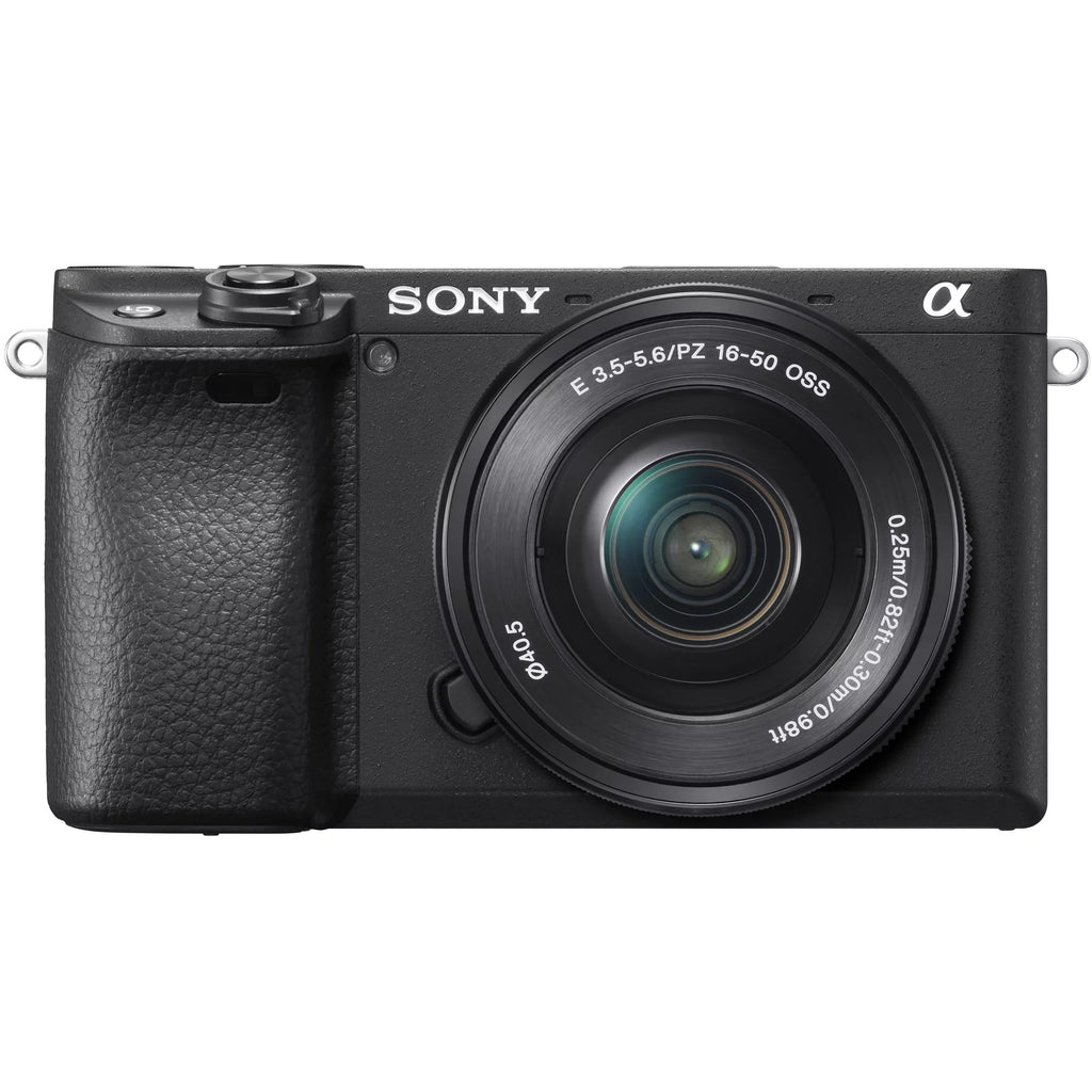 Sony a6400 4K Mirrorless Camera ILCE-6400L/B (Black) with 16-50mm f/3.5-5.6 OSS Lens Kit + 0.43x Wide Angle and 2.2X Telephoto Lens Deco Gear Case Filter Set & Extra Battery Power Editing Bundle