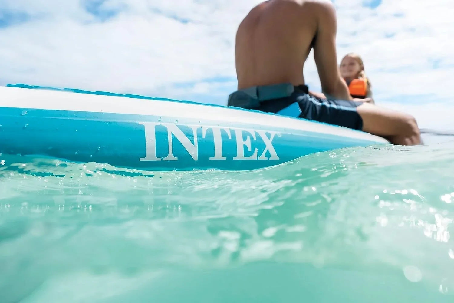 Open Box INTEX AquaQuest 320 Inflatable Paddle Board Series - TEAL