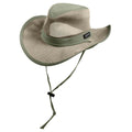 Panama Jack Mesh Crown Safari Sun Hat; 3" Brim; Adjustable Chin Cord; UPF (SPF) 50+ Sun Protection (Fossil; Large)