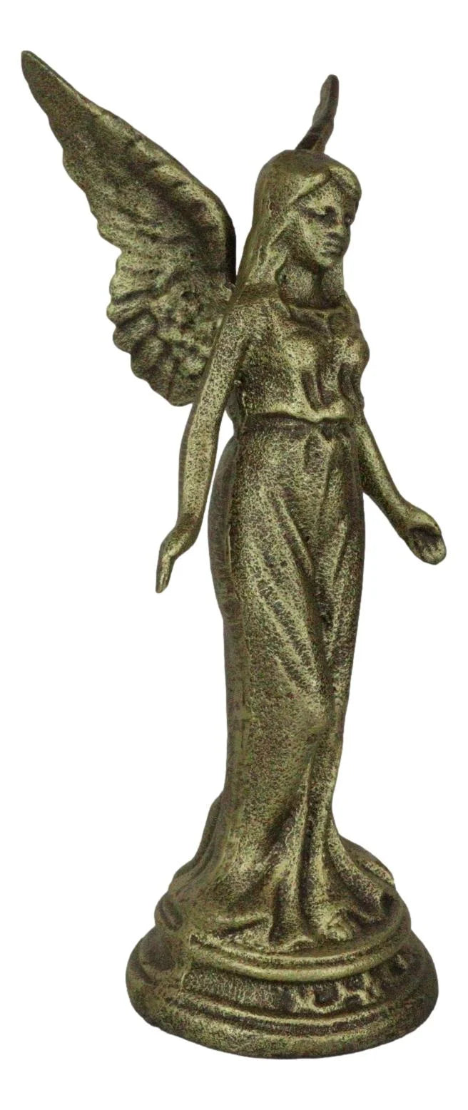 Cast Iron Rustic Enchanted Ventilatortasy Fairy Garden Pixie Faerie Standing Figurine