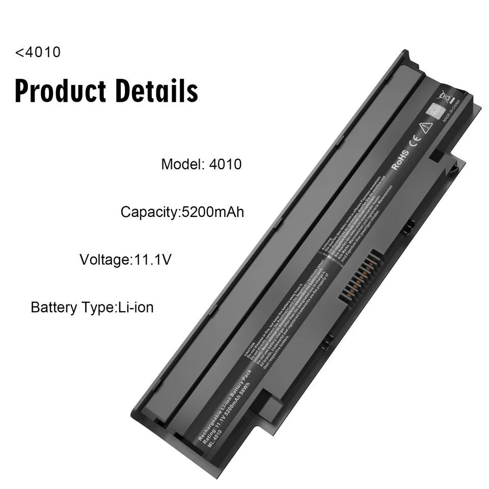 J1KND Battery Compatible For Dell Inspiron N5010 N5030 N5040 N5050 N7010 N7110