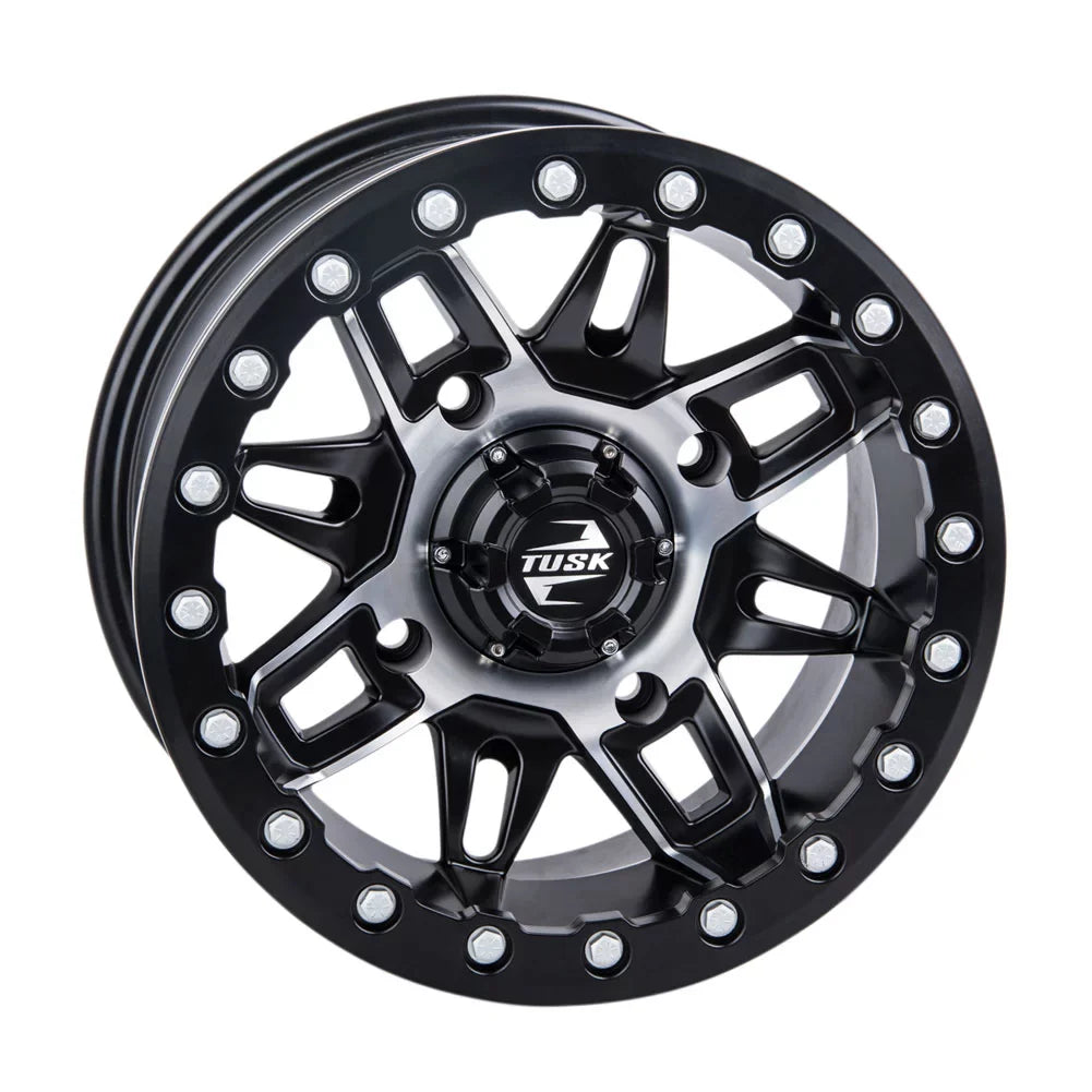 4/137 Tusk Wasatch Beadlock Wheel 15x7 5.0 + 2.0 Systemd/Black For CAN-AM Defender HD10 Pro Lone Star 2021-2022