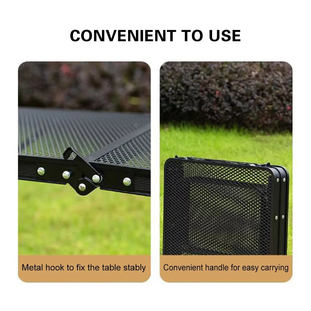 OWSOO Folding Table; Compact and Portable; Essential for Picnics and Camping; Food Prep Station
