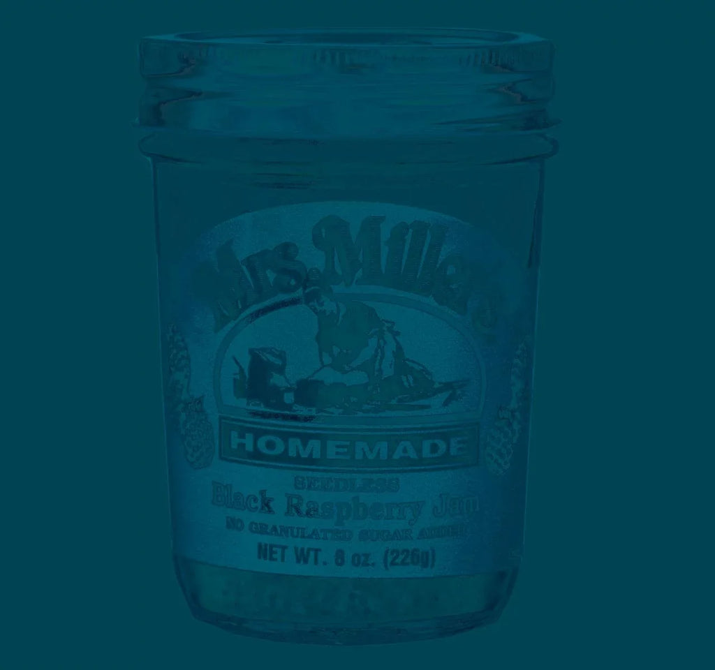 Mrs. Miller's Homemade No Sugar Seedless Black Raspberry Jam; 3-Pack 8 oz. Jars