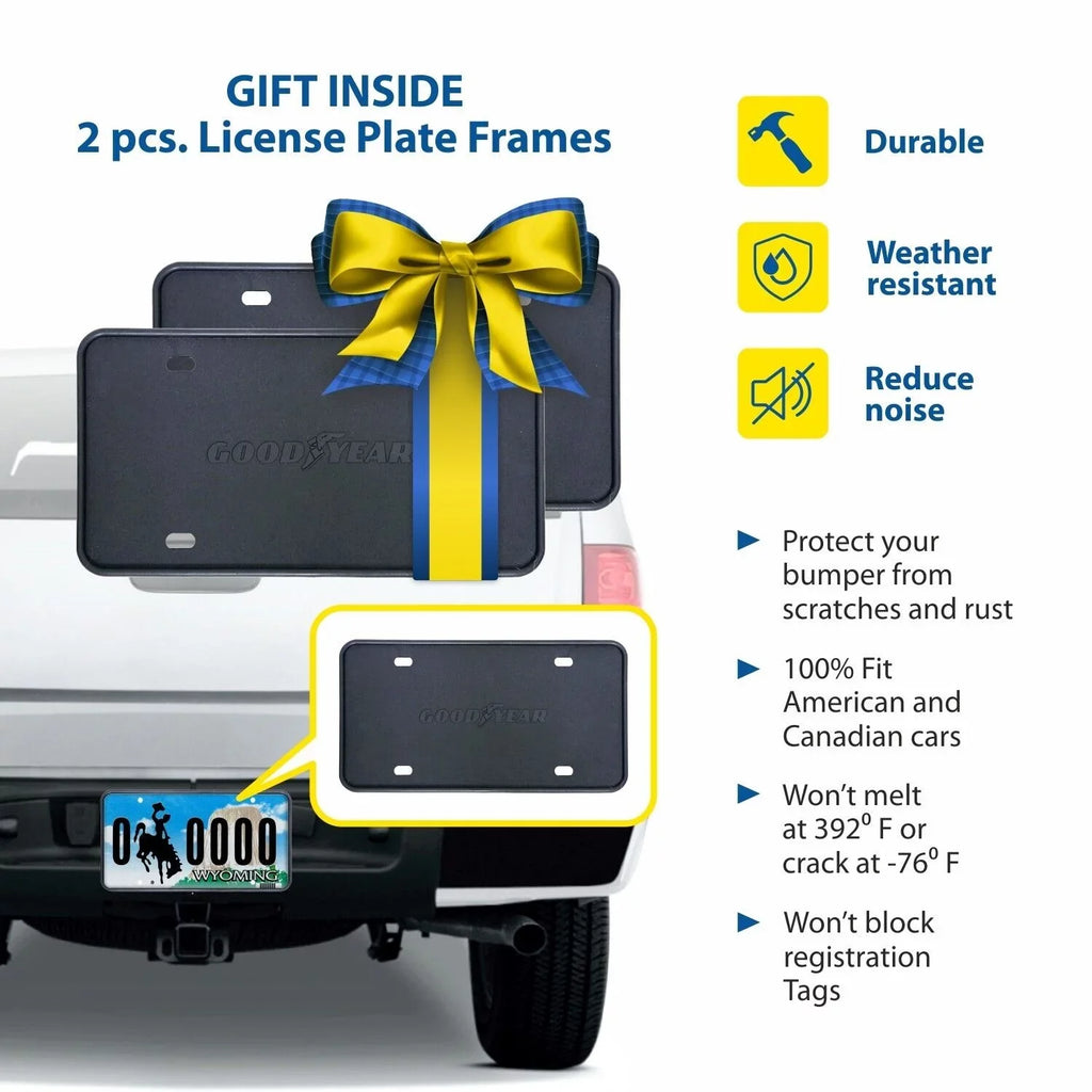 Goodyear Shatterproof in-Channel Window Deflectors for Ford Escape 2020-2024; Rain Guards; Window Visors for Cars; Vent Deflector; Car Accessories; 4 pcs - GY003472