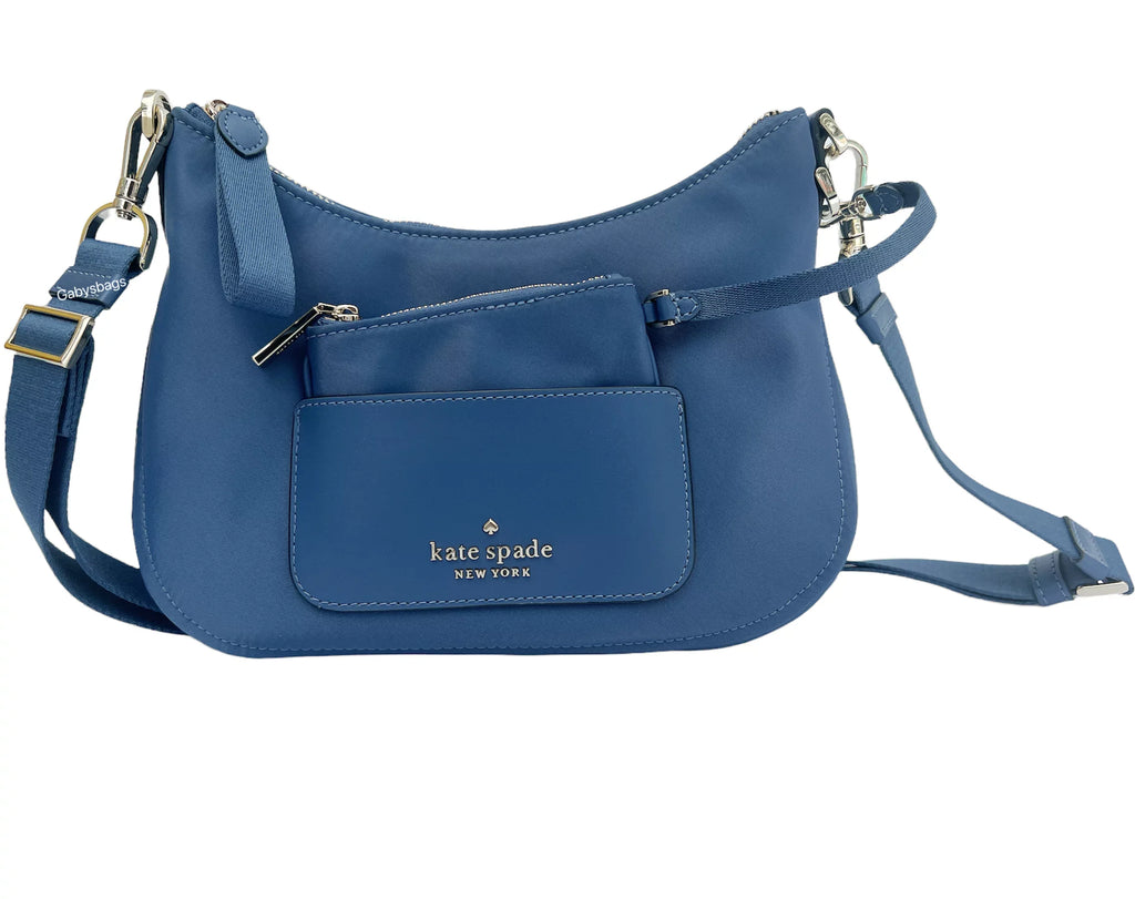 Kate Spade New York Women's Chelsea Small Nylon Crossbody Bag (Shipyard Blue)