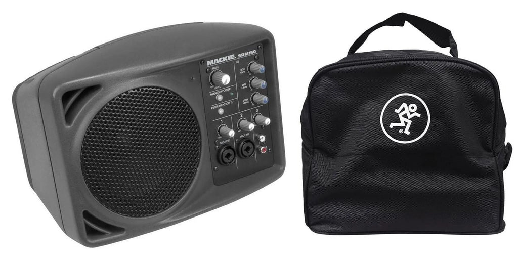 New Mackie SRM150 Powered Active PA Monitor Speaker + SRM-150 Travel Bag