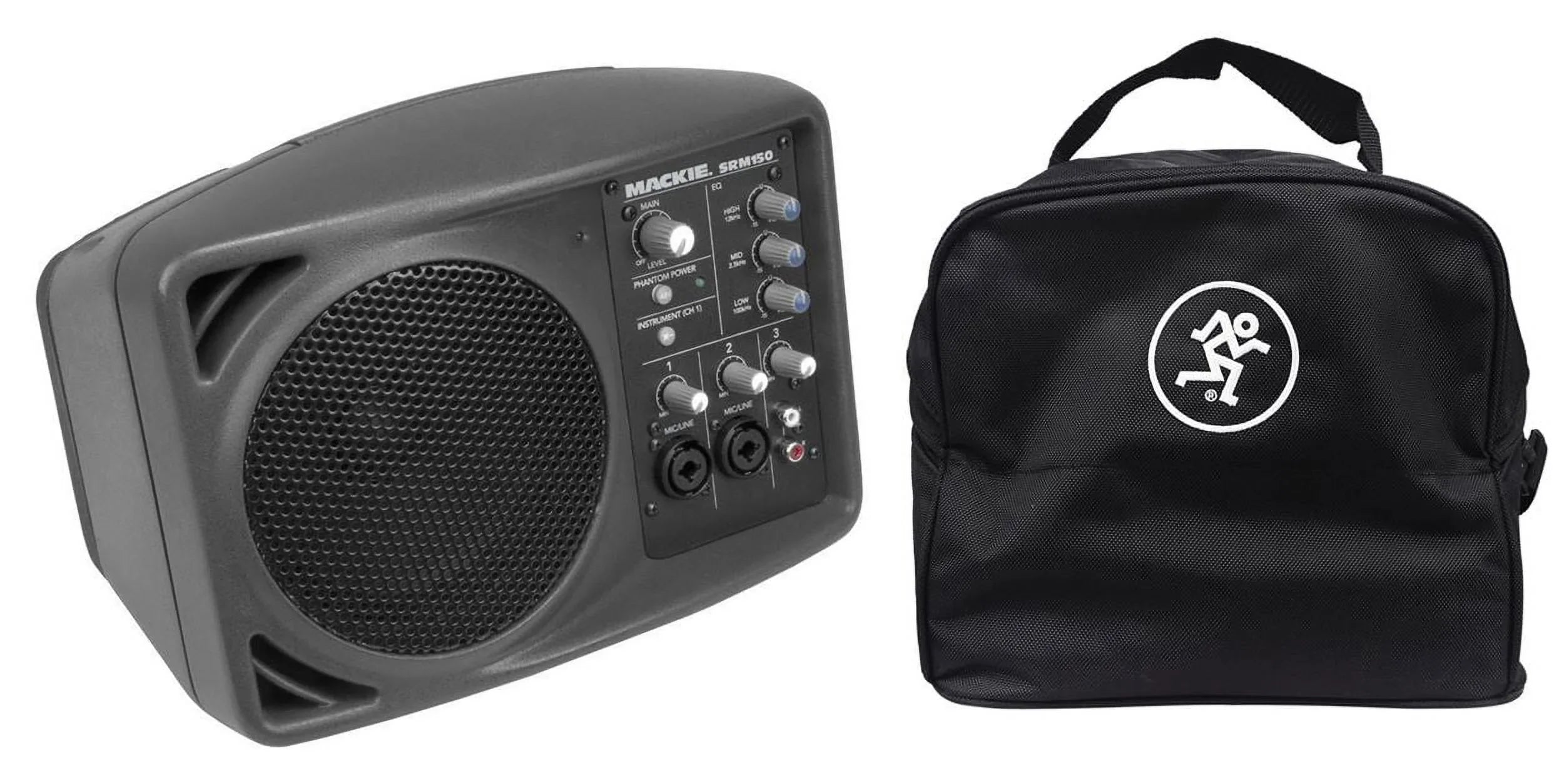 New Mackie SRM150 Powered Active PA Monitor Speaker + SRM-150 Travel Bag