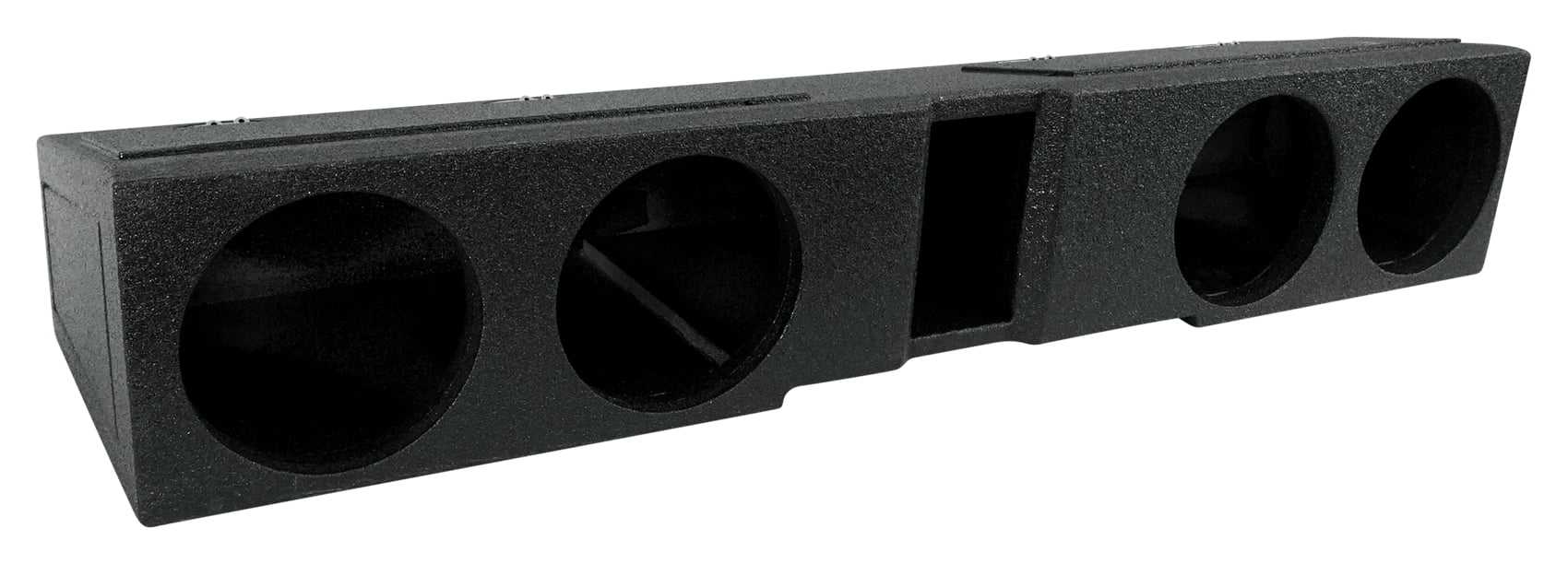 Rockville REC120 Quad 8" Ported Bedlined Sub Box For 2007- CURRENT GM Crew Cab