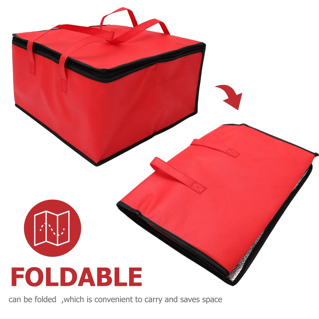 Homemaxs Baginsulated Lunch Delivery Thermal Grocery Tote Cooler Bags Warmer Portable Take Fluidproof Sea