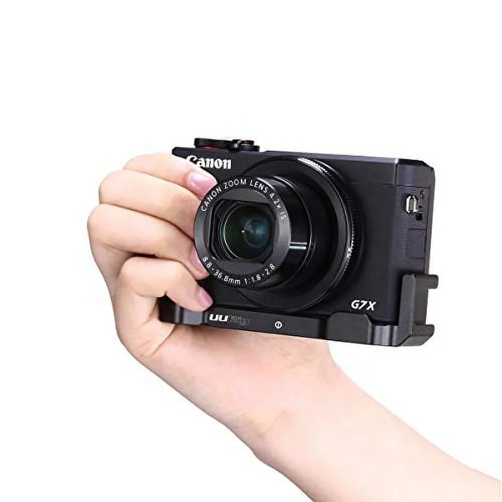 UURig G7X Mark III Vlog Camera Cold Shoe Extension Microphone Side Mount for Canon G7X Mark III Camera; 1/4" Tripod Mount; Vlogging Accessories - R016 C-G7X